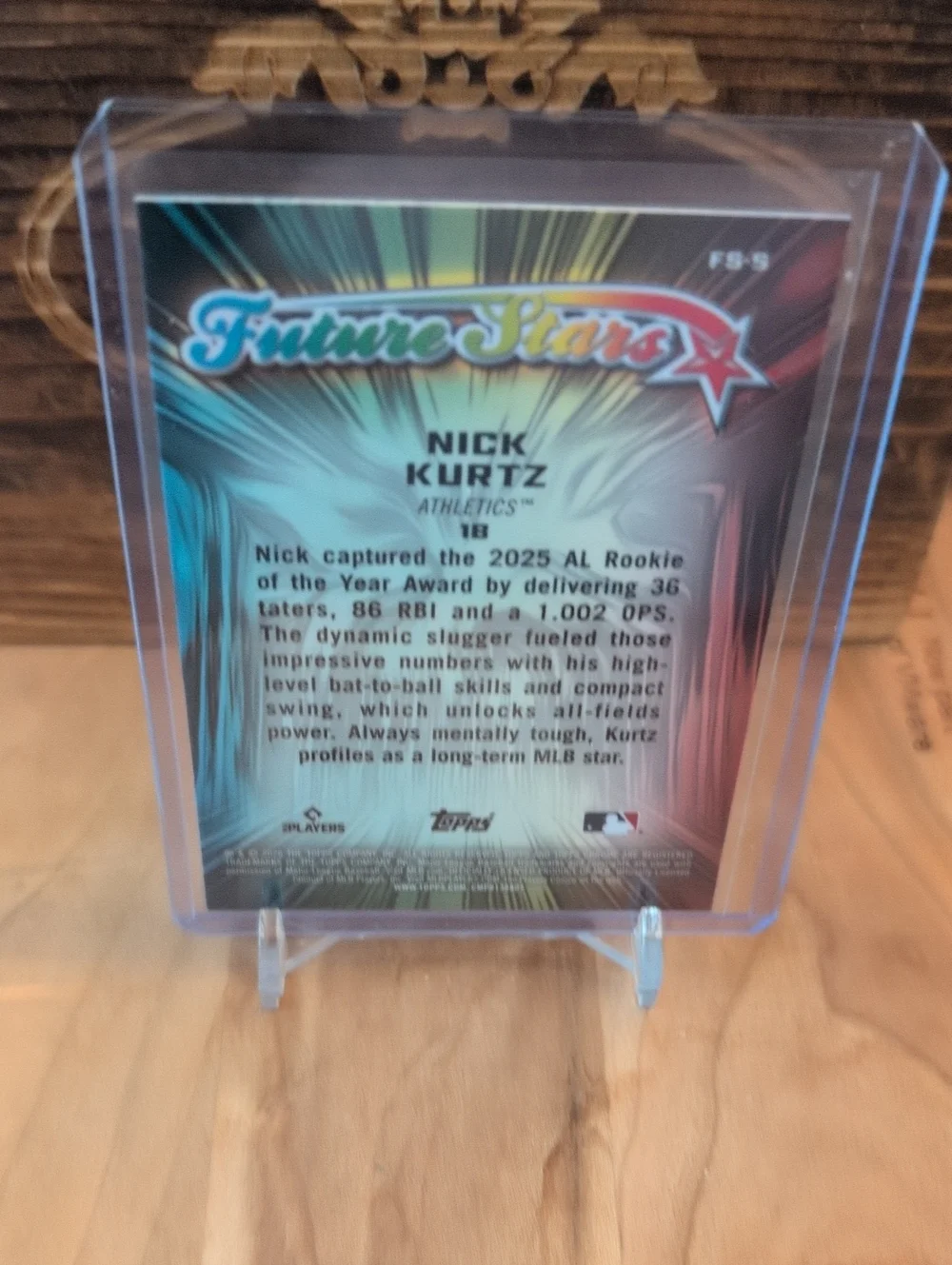 2026 Topps Chrome Nick Kurtz Future Stars Athletics